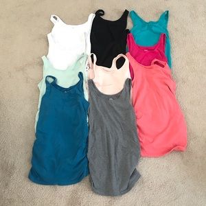 Old Navy Maternity Ruched Side Tanks